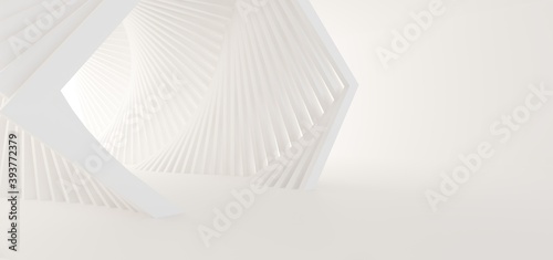 Fotografija Luxury white abstract architectural minimalistic background