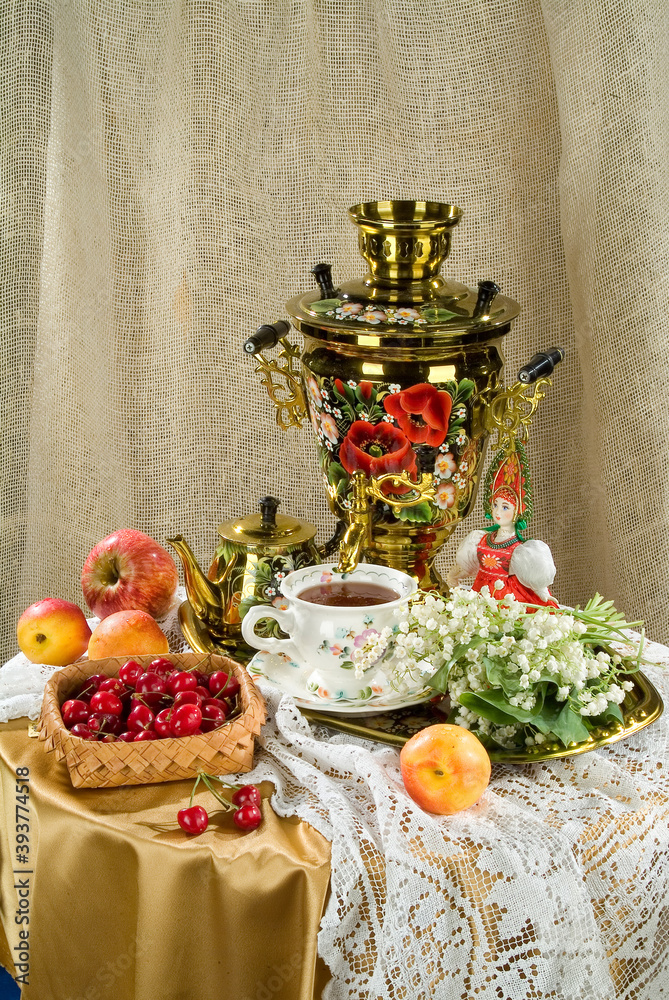 Water Boiler And Fruits