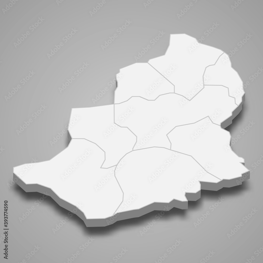 3d isometric map of Kars is a province of Turkey 3d isometric map of Kars is a province of Turkey