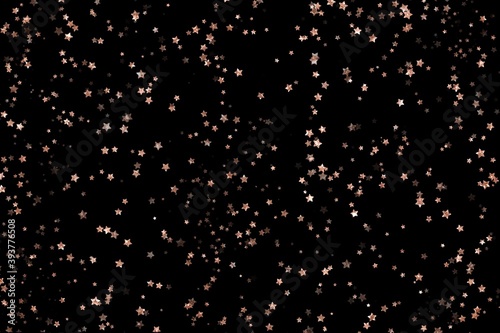 Gold Stars Background. Pink Glitter Stars Texture.