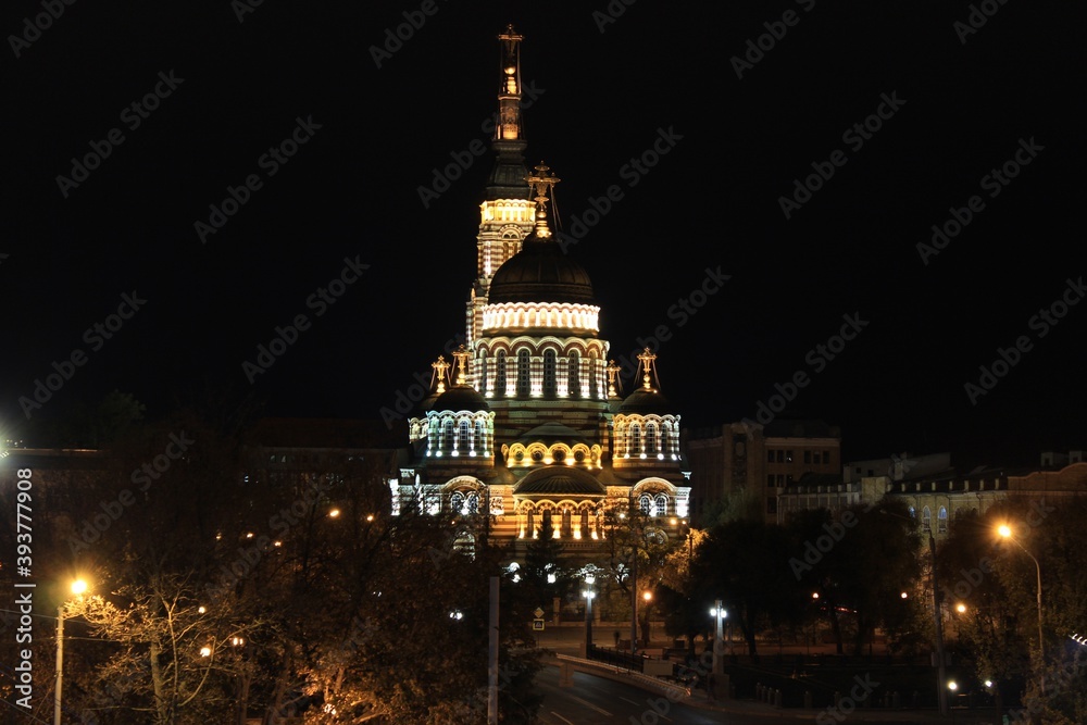 Obraz premium night view of the cathedral