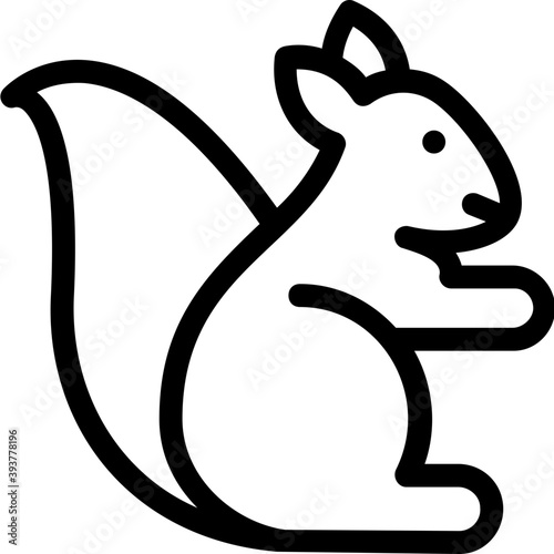 
Squirrel Vector Icon
