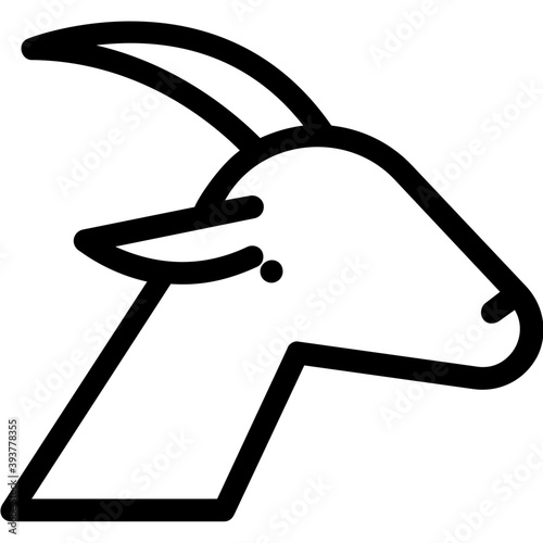 
Goat Vector Icon
