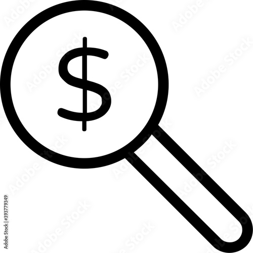 
Search Money Vector Icon
