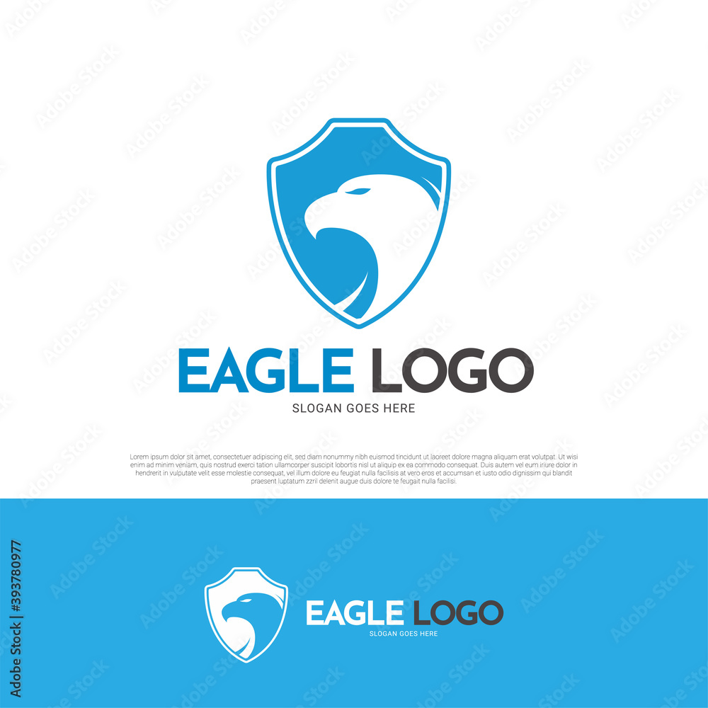 Naklejka premium Eagle bird logo design