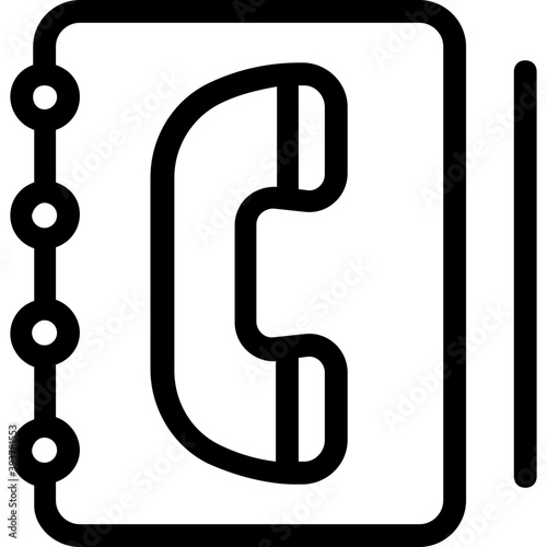 
Contact Book Vector Icon 
