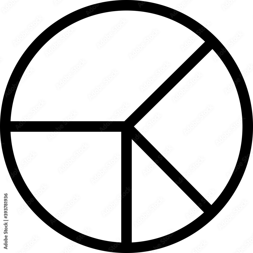 
Pie Chart Vector Icon
