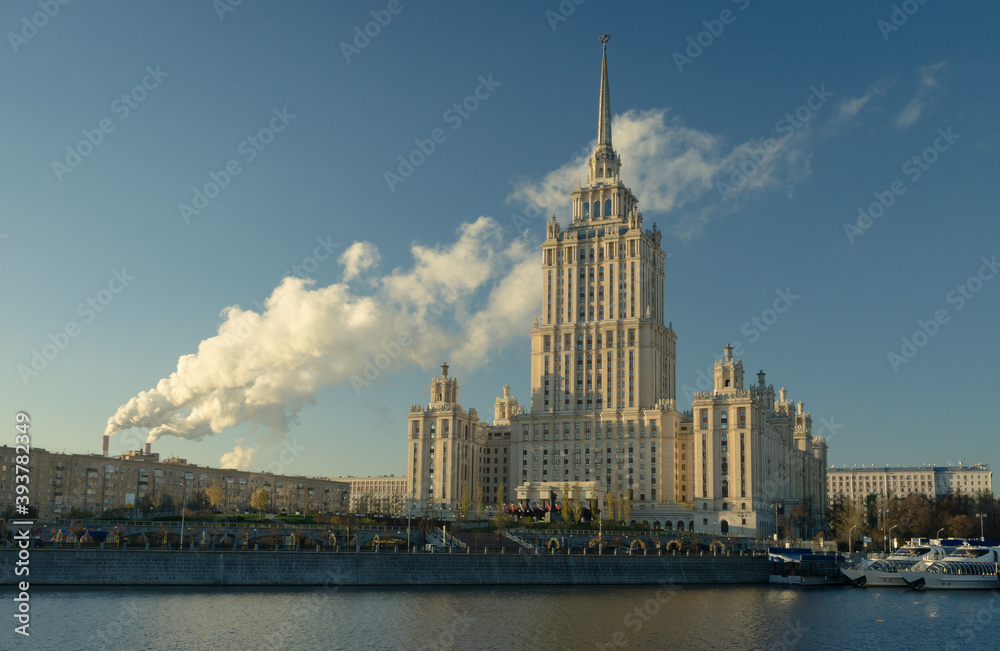 High-rise building of the hotel Ukraine