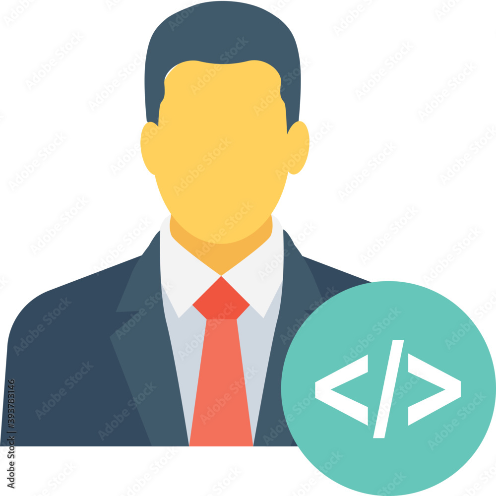 
Businessman Colored Vector Icon
