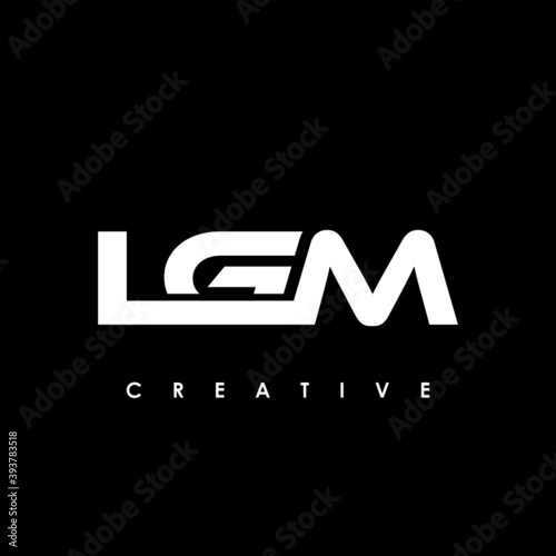 LGM Letter Initial Logo Design Template Vector Illustration	
 photo