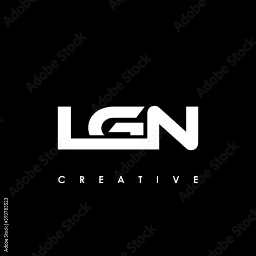 LGN Letter Initial Logo Design Template Vector Illustration	
 photo