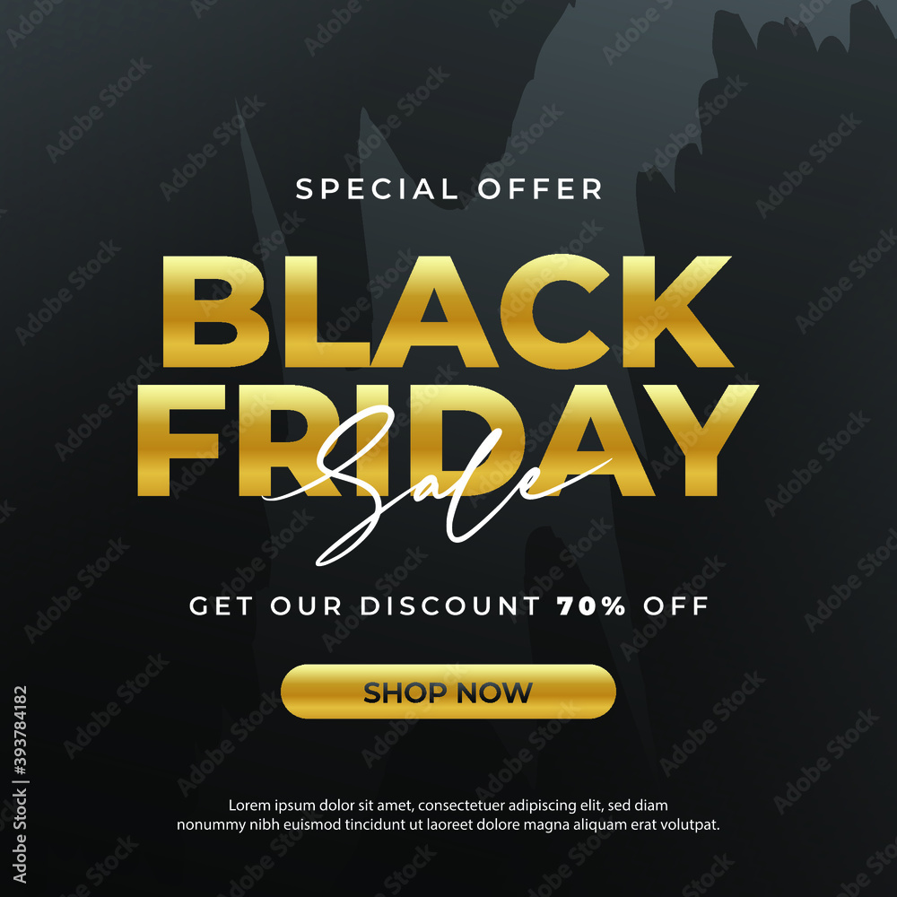 Modern Black friday sale banner vector Modern Black friday sale banner vector