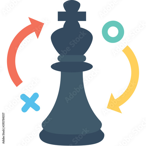 
Strategy Colored Vector Icon
