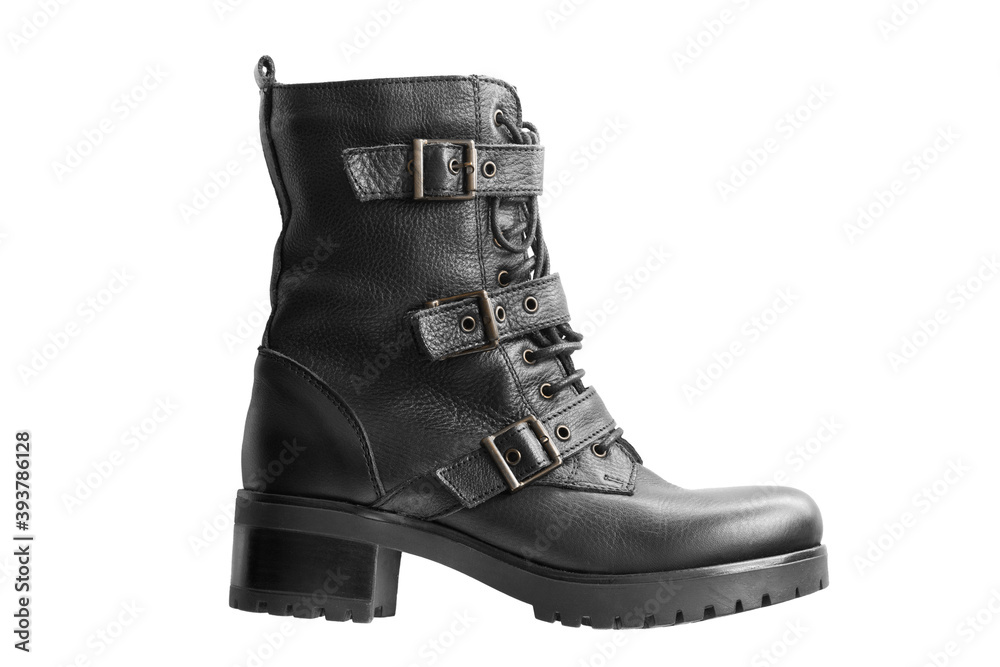 Grunge boot isolated Grunge boot isolated