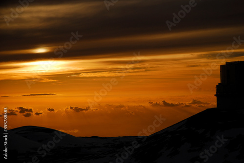 Mauna Kea Observatories Sunrise © Alex