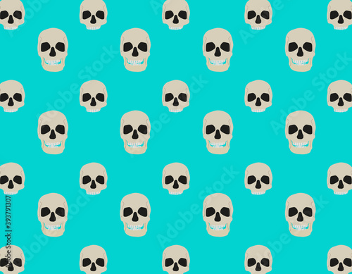 pattern background, various human skull