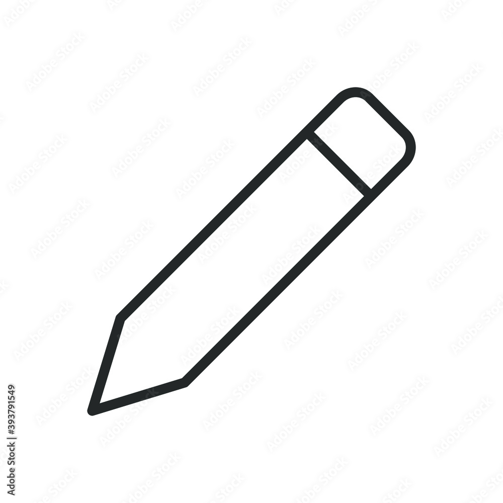 Pencil vector icon. Pen symbol. Write, draw or sketch sign. Crayon logo. Silhouette isolated on white background. Pencil vector icon. Pen symbol. Write, draw or sketch sign. Crayon logo. Silhouette isolated on white background.
