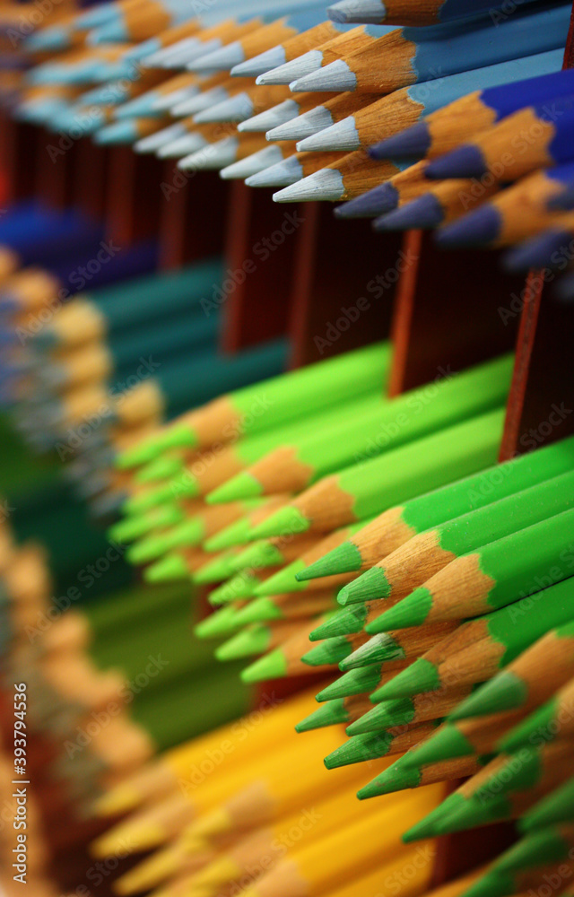 Fototapeta premium colored pencils - closeup
