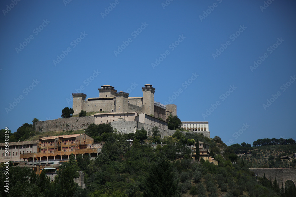 Spoleto the medieval Albornoziana fortress