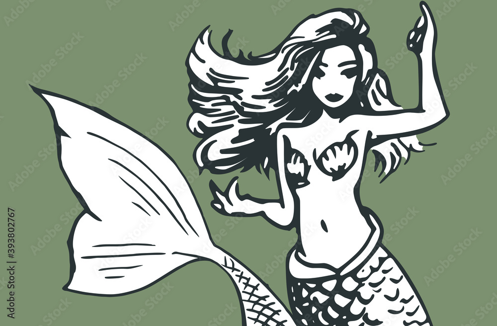Download Beautiful Mermaid On The Falls Wallpaper  Wallpaperscom