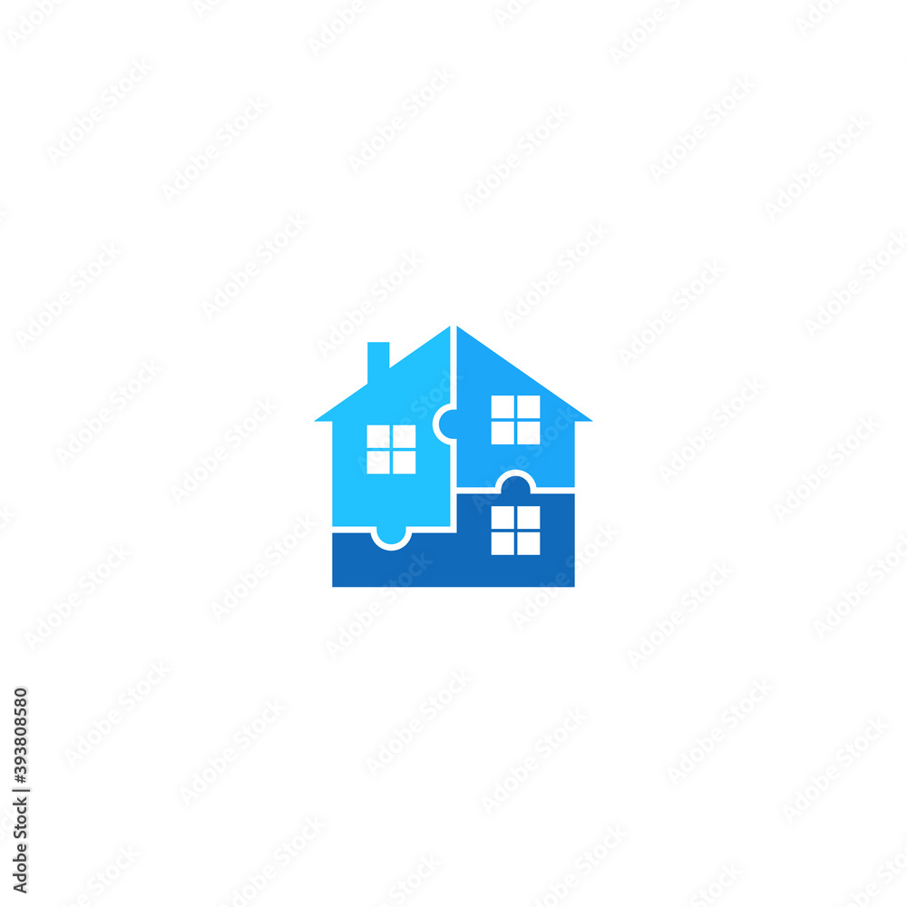 split home/house, room, cut vector logo design split home/house, room, cut vector logo design
