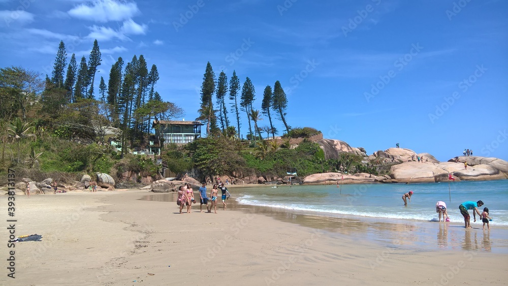 Fototapeta premium Florianópolis, Santa Catarina, Brasilien, Strand
