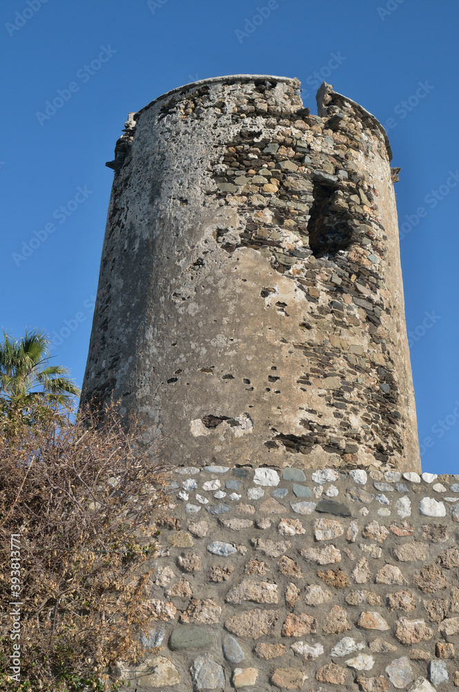 Little historic tower in Benalmadena, Malaga - Spain 