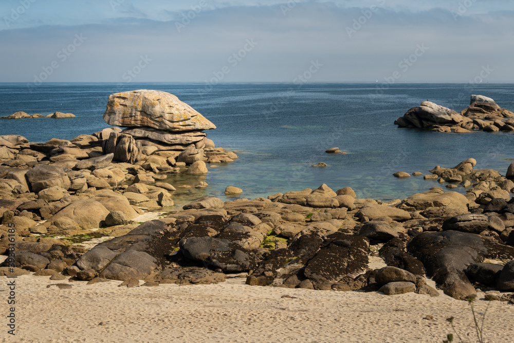 Interesting rock formation on atlantic coast in northern Brittany Interesting rock formation on atlantic coast in northern Brittany