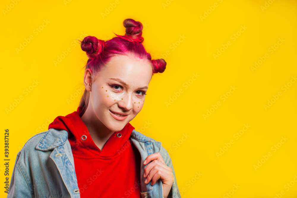 Lovely young model smiling at the camera Lovely young model smiling at the camera