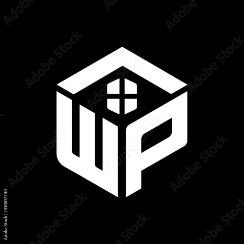 WP Letter Modern and Geometric Real Estate and Property Logo and Icon for Brand Identity Vector Editable