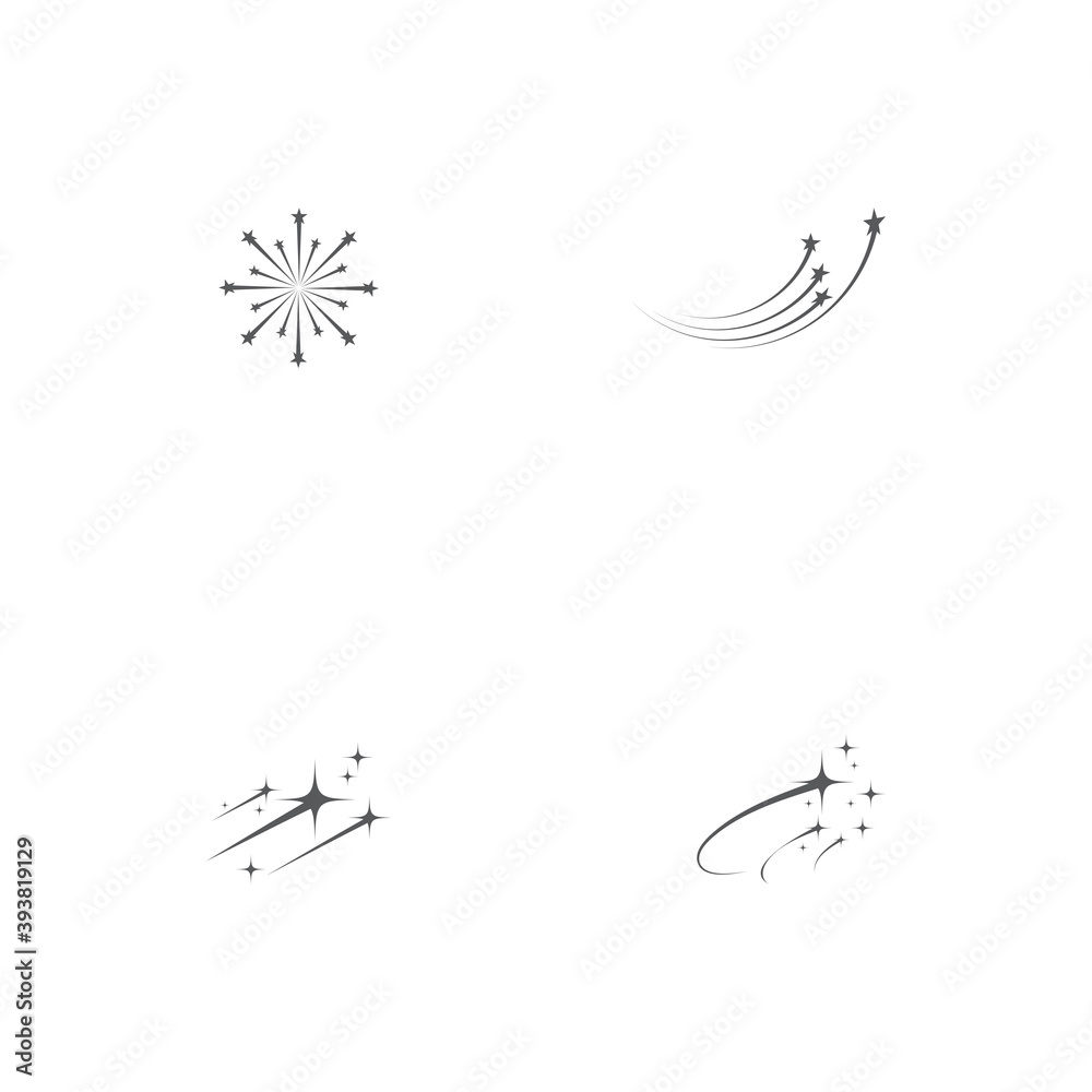 Obraz premium Set Star icon Template vector illustration design