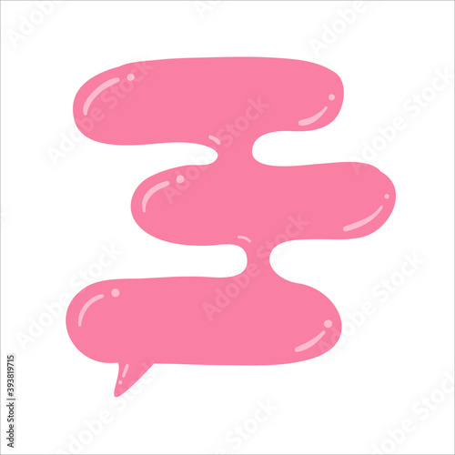 Speech Bubble for Entering Conversation Messages and Thoughts of Cartoon Characters