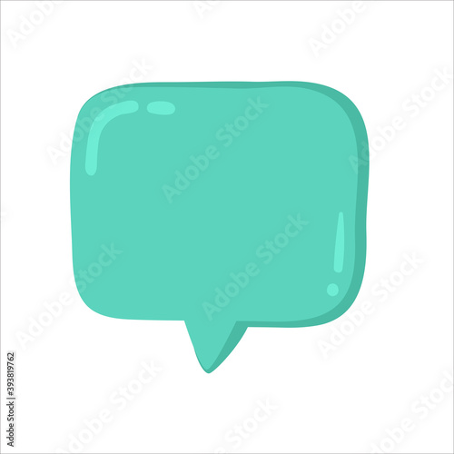 Speech Bubble for Entering Conversation Messages and Thoughts of Cartoon Characters