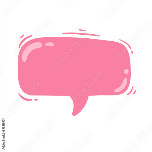 Speech Bubble for Entering Conversation Messages and Thoughts of Cartoon Characters