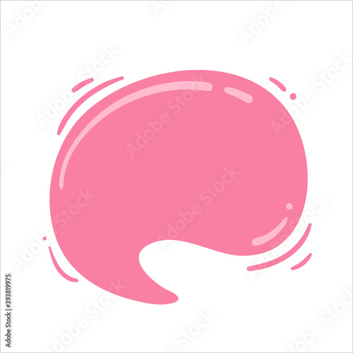 Speech Bubble for Entering Conversation Messages and Thoughts of Cartoon Characters