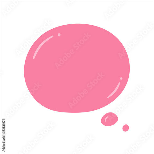 Speech Bubble for Entering Conversation Messages and Thoughts of Cartoon Characters