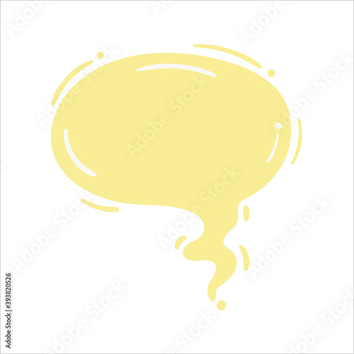 Speech Bubble for Entering Conversation Messages and Thoughts of Cartoon Characters