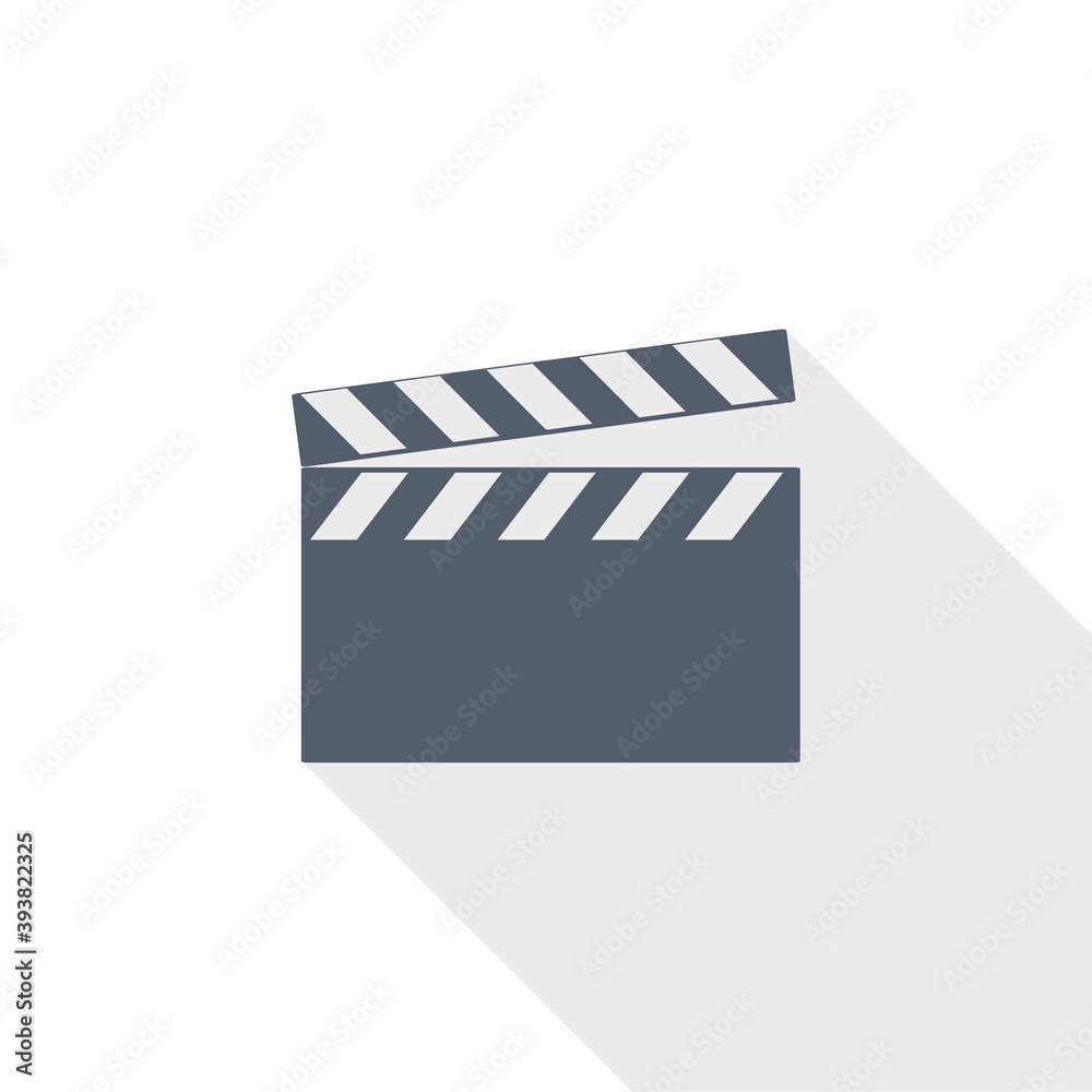 Video vector icon, flat design illustration in eps 10