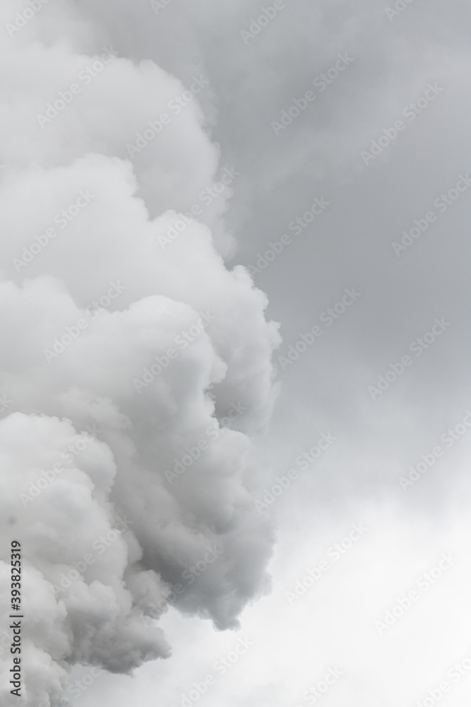 Smoking pipes of thermal power plant with dramatic dark cloudy sky Smoking pipes of thermal power plant with dramatic dark cloudy sky