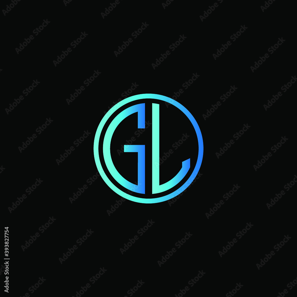 Gl Initial Logo Company Name Colored Stock Vector (Royalty Free) 680686798  | Shutterstock | Initials logo, ? logo, Company identity