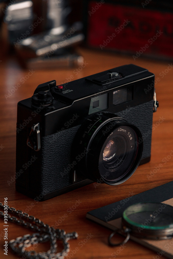 Old analog photographic camera