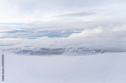snow covered mountains © Masaharu