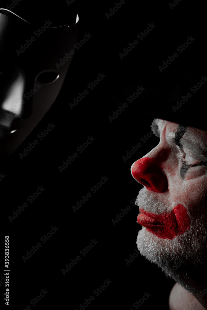 Obraz premium Clown mit Maske I