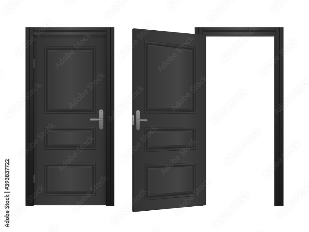 Open, closed door. Open, closed door.