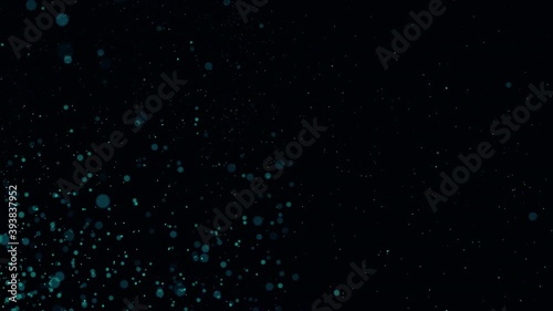 looped flight through massive space field of blue and violet glowing stars