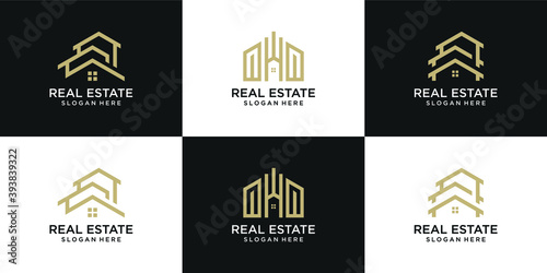 Real estate logo design collection
