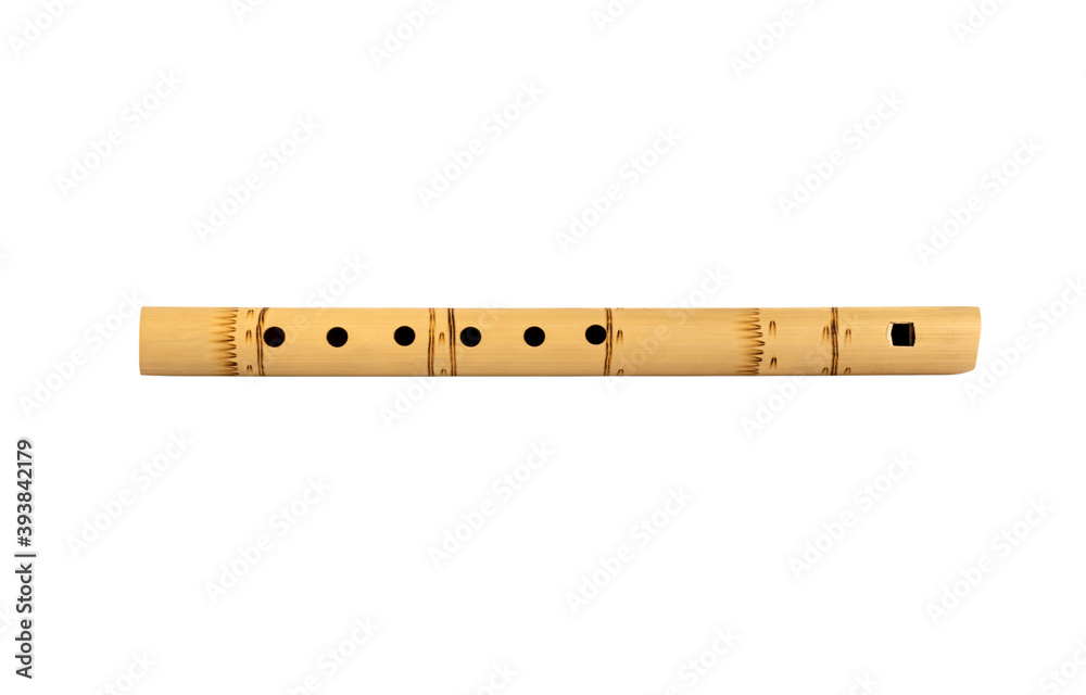 Peruvian flute isolated on white background. South American national musical instrument. A folk musical instrument of the Indians. Peruvian flute isolated on white background. South American national musical instrument. A folk musical instrument of the Indians.