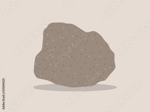 Brown sandstone rock specimen illustration