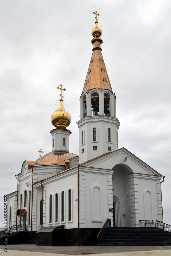 St. Nicholas church (Nikolskaya church). Gubkinsky, Yamalo-Nenets Autonomous Okrug (Yamal), Russia.