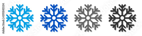 Snowflake, Christmas icon. Winter, snow. Vector illustration.